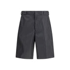 Black Recycled Polyamide Bermuda Shorts