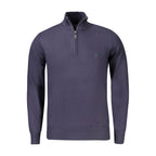 Blue Viscose Men's Sweater