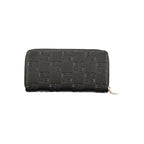 Black Polyurethane Women Wallet