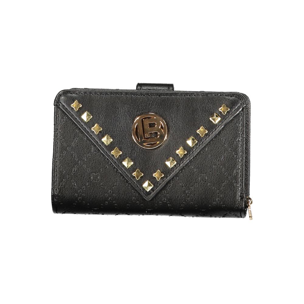 Black Polyurethane Women Wallet