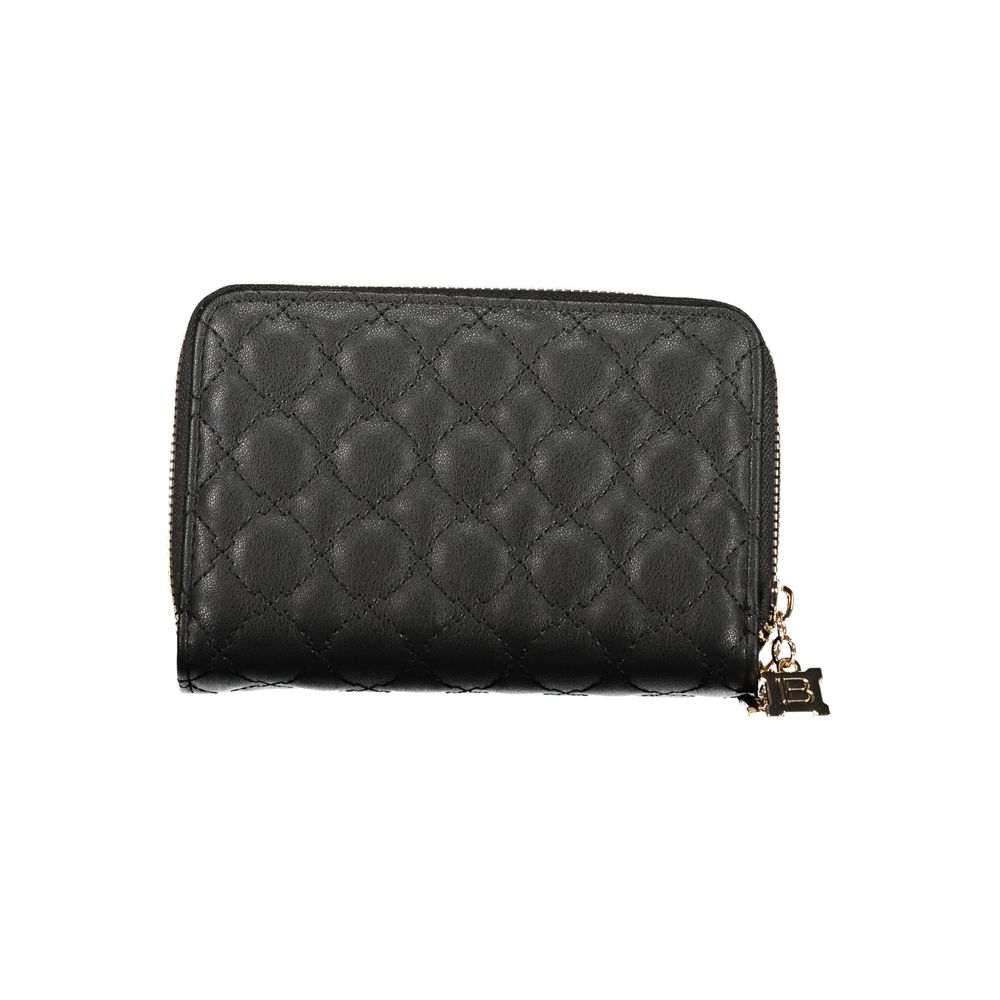 Black Polyurethane Women Wallet