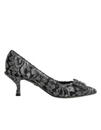 Silver Lace DG Amore Heels Pumps Shoes
