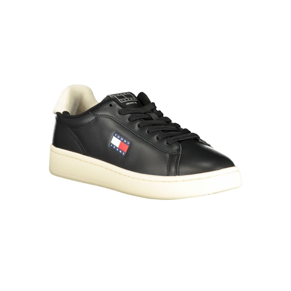 Black Polyurethane Women's Sneaker