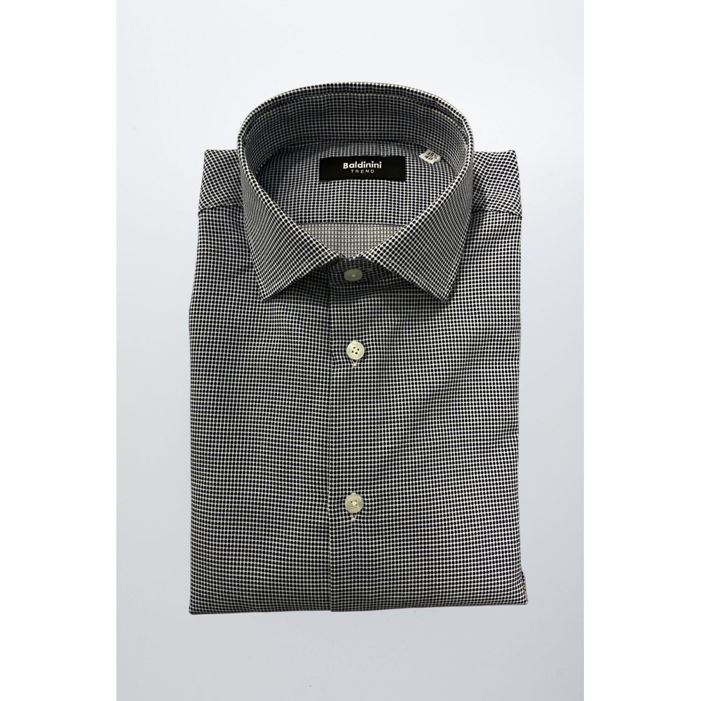 Blue Cotton Men Shirt