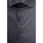 Black Cotton Men's Shirt