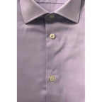 Purple Cotton Men Shirt
