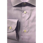 Purple Cotton Men Shirt