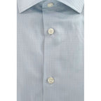 Light Blue Cotton Men Shirt