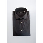 Gray Cotton Men Shirt