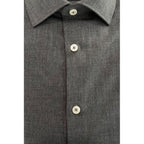 Gray Cotton Men's Shirt