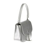Argento Polyurethane Women Handbag