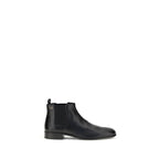 Black Goatskin Ankle Boots