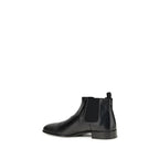 Black Goatskin Ankle Boots