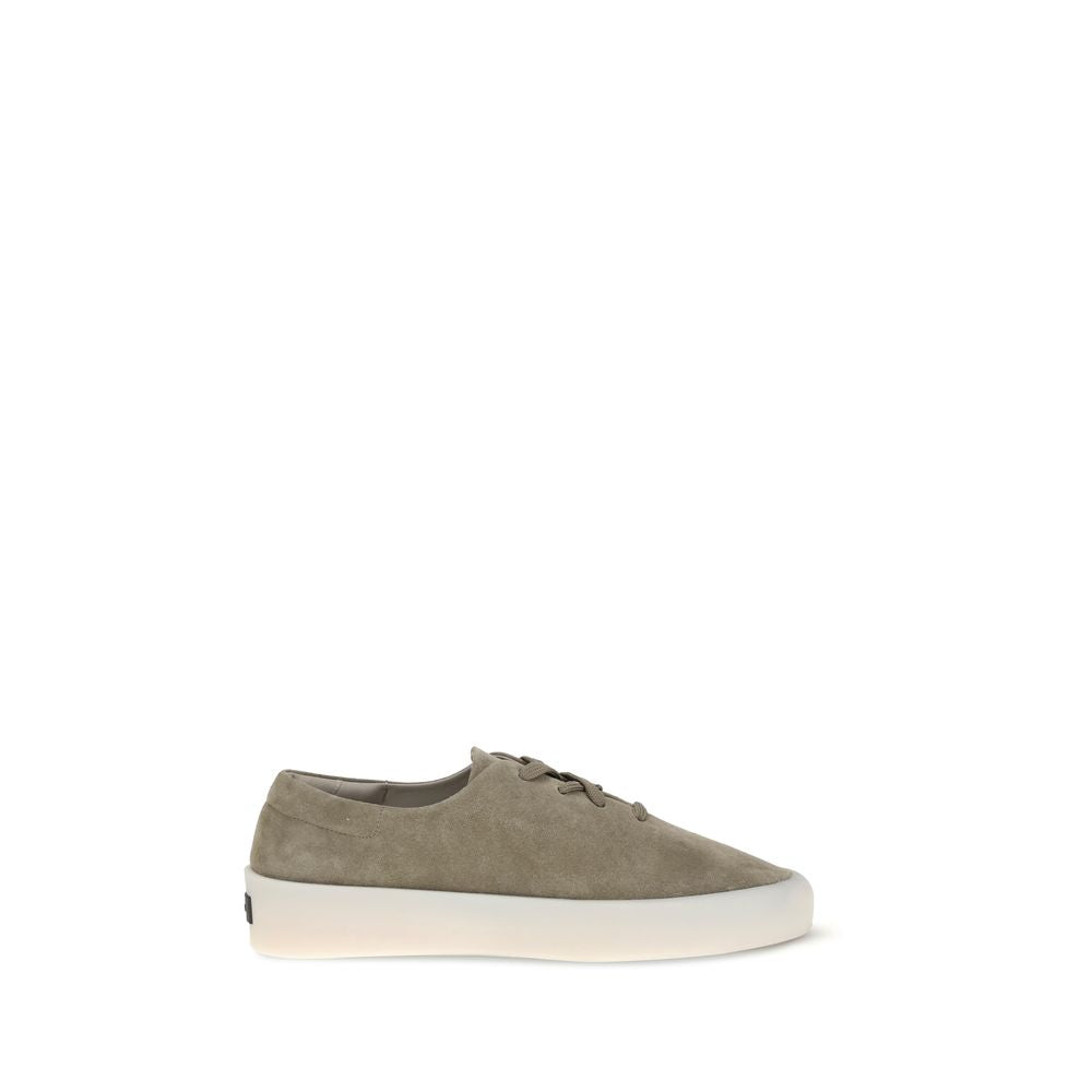 Beige Calf Leather Bos Taurus Low Top Sneakers