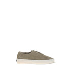 Beige Calf Leather Bos Taurus Low Top Sneakers