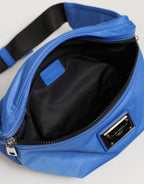 Blue Logo Plaque Nylon Waist Fanny Pack Men's Borse Bag