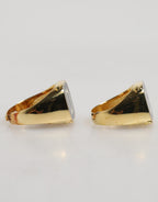 Gold-Tone Real Brass Black Enamel "DG" Adjustable Rings