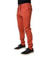 Orange Skinny Fit Men Chino Trouser Pants