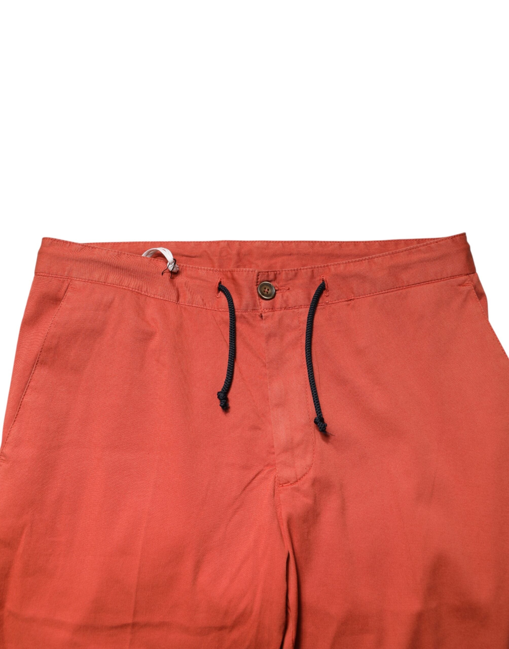 Orange Skinny Fit Men Chino Trouser Pants