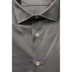 Gray Cotton Men Shirt