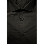 Black Cotton Men's Shirt