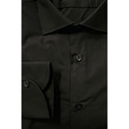 Black Cotton Men's Shirt