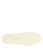 White Leather Heart Embellished Sneakers Shoes