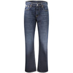 Blue Cotton Women's High-Rise Jeans
