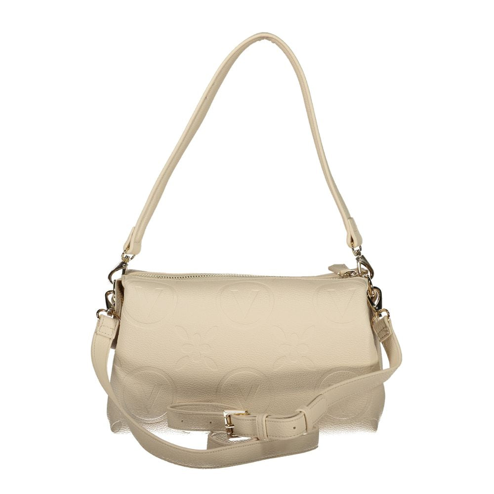 Beige Polyurethane Women Shoulder Bag