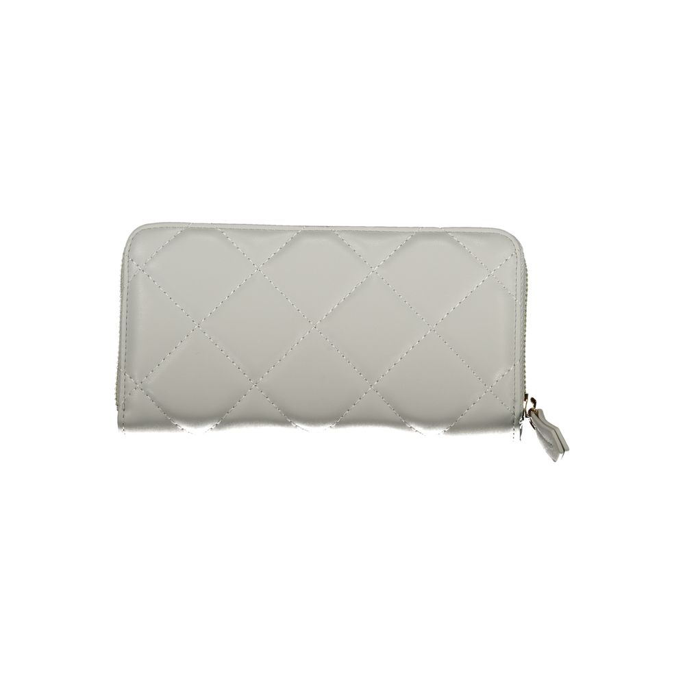 Grey Polyurethane Women's Wallet