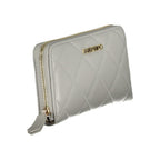 Grey Polyurethane Women's Wallet