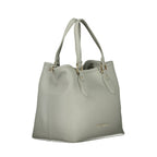 Grigio Polyurethane Women Handbag