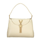 Beige Polyurethane Women Shoulder Bag