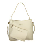 Beige Polyurethane Women Shoulder Bag