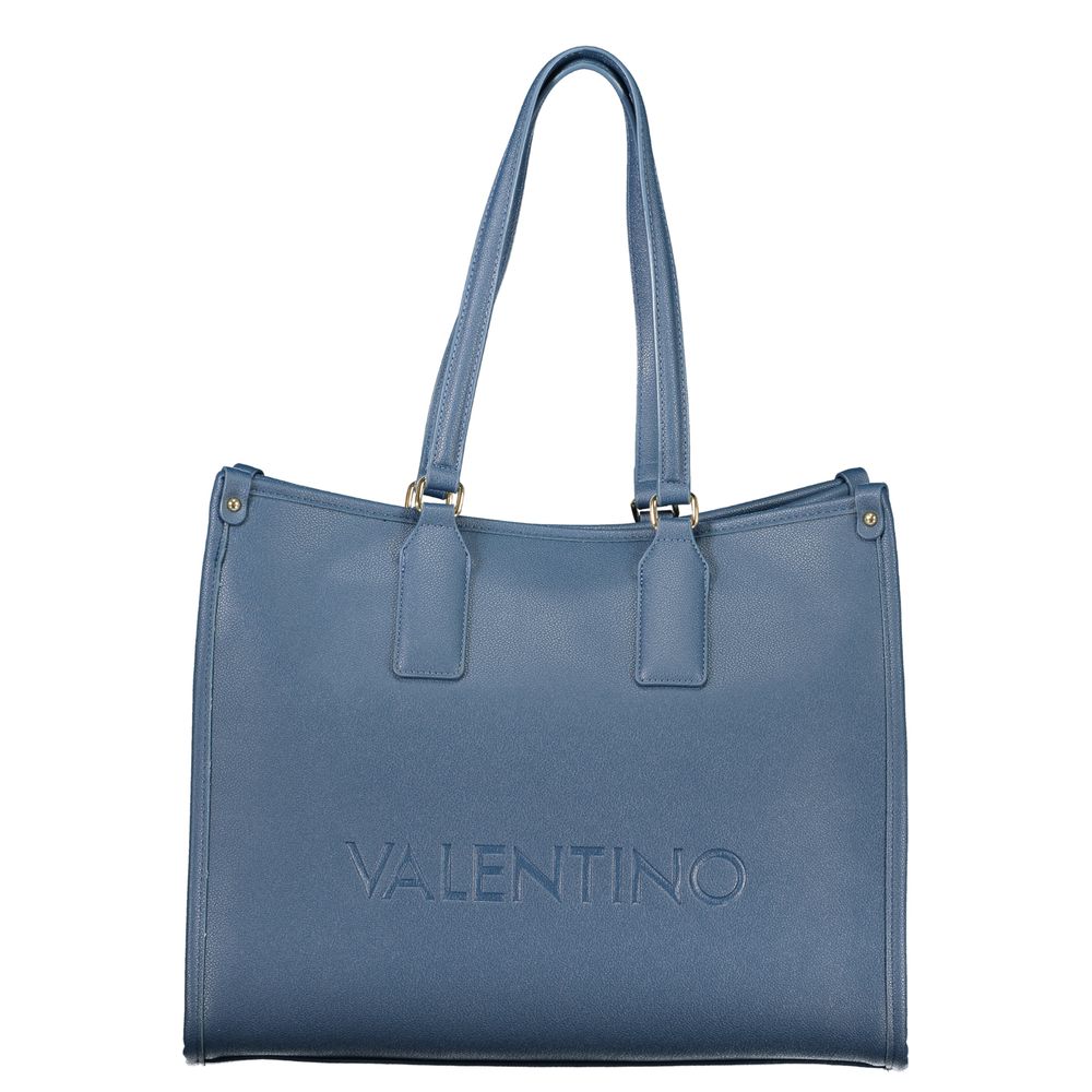 Blu Polyurethane Women Handbag