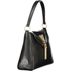 Nero Polyurethane Women Shoulder Bag