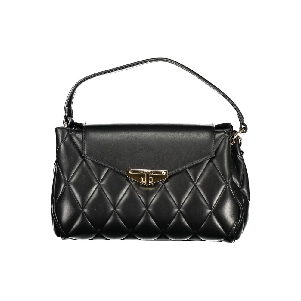Black Polyurethane Women's Handbag
