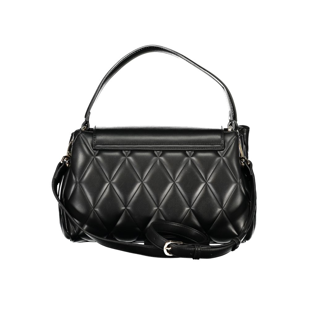 Black Polyurethane Women's Handbag