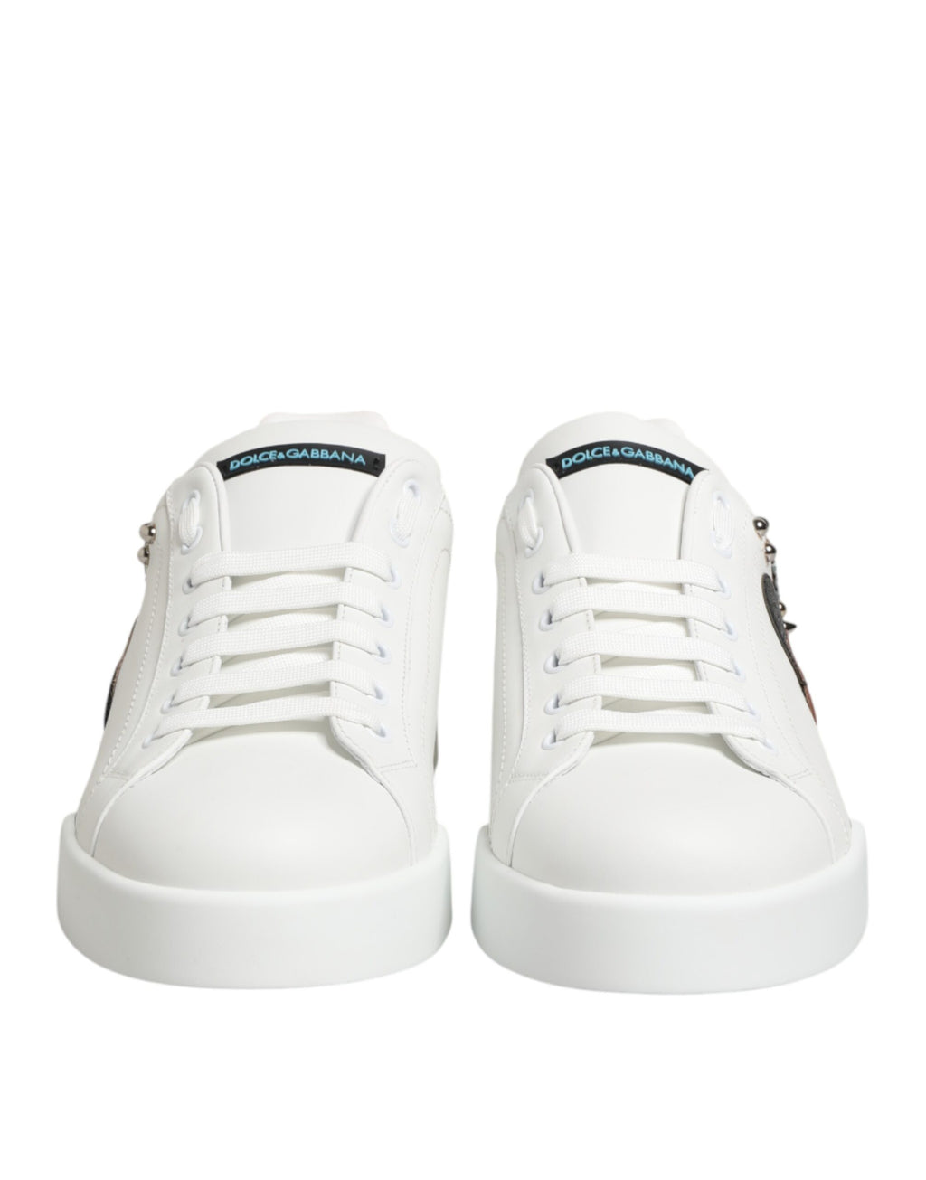 White Leather #DGFAMILY Men Sneakers Shoes
