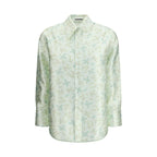 Bicolor Silk Pattern Shirt