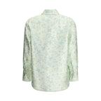 Bicolor Silk Pattern Shirt
