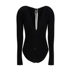 Black Viscose Bodysuit