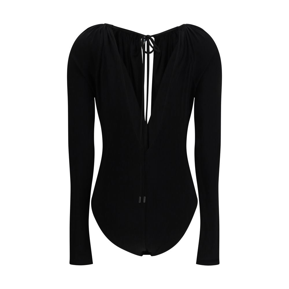 Black Viscose Bodysuit