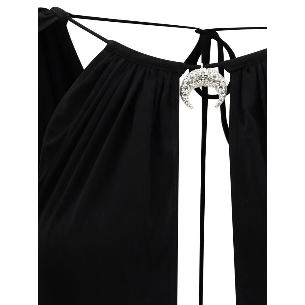 Black Viscose Bodysuit