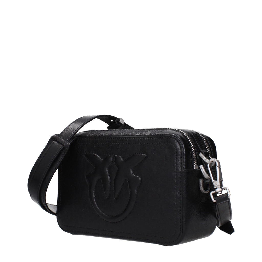 Black Leather Crossbody Bag