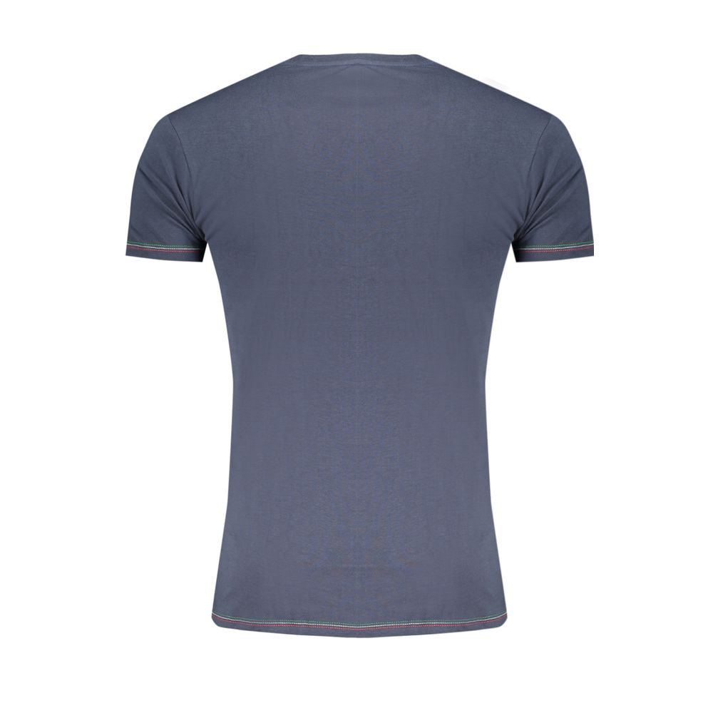 Blue Cotton Men's Underwear T-Shirt
