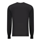 Black Cotton Men's Sweater