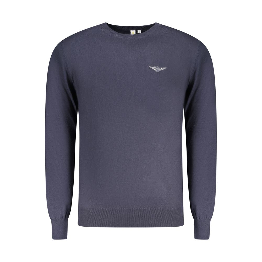 Blue Cotton Men's Sweater