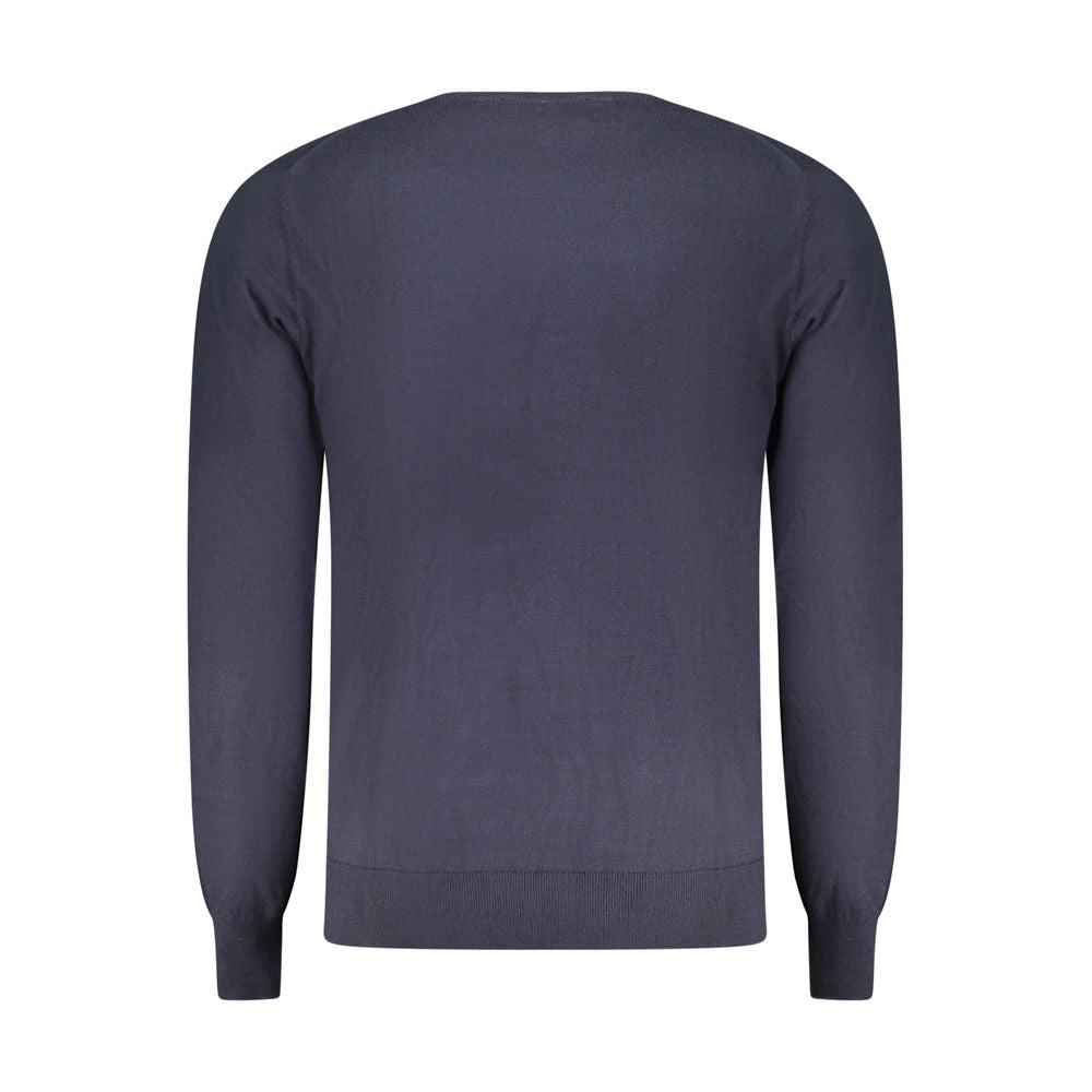 Blue Cotton Men's Sweater