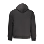 Black Cotton Men's Hooded Sweatshirt